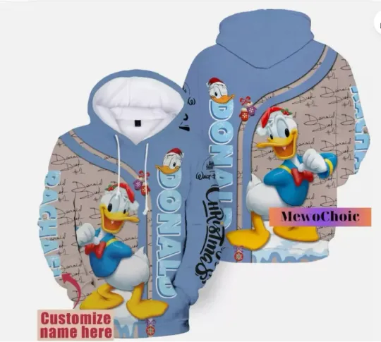 Discover Donald Duck 3D HOODIE HALLOWEEN GIFT CHRISMAS GIFT BEST PRICE OVER PRINT US SIZE