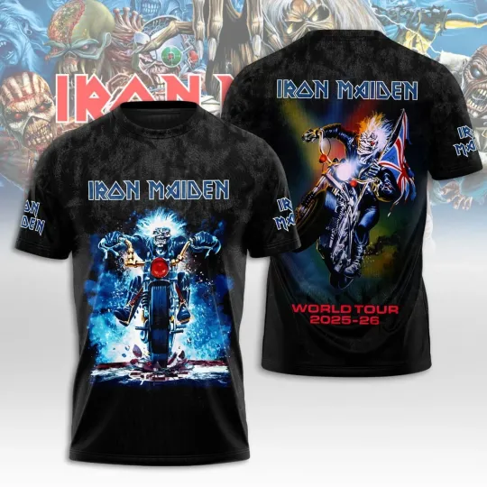 Discover Iron Maiden Inspired Run For Your Lives World Tour 2025 – Licensed 3D T-Shirt19