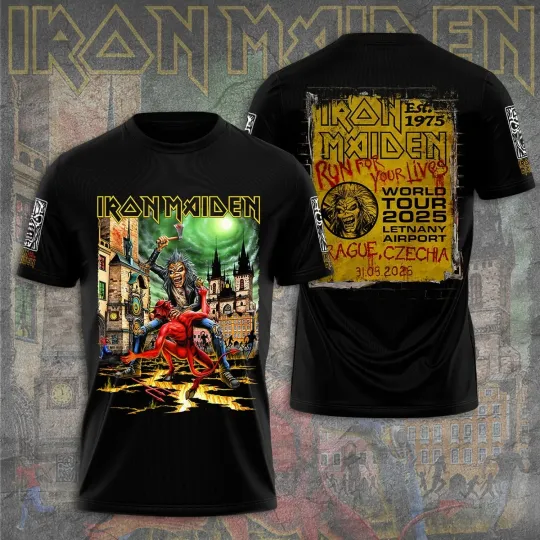 Discover Iron Maiden Inspired Run For Your Lives World Tour 2025 – Licensed 3D T-Shirt14