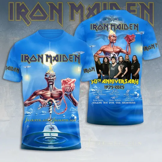 Discover Iron Maiden Inspired Run For Your Lives World Tour 2025 – Licensed 3D T-Shirt6