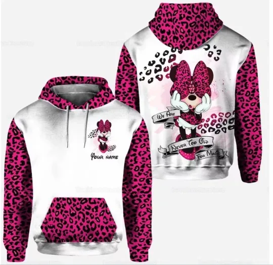 Discover Minnie Mouse 3D HOODIE The Mother Day Gift US Size Christmas Gift Halloween Gift