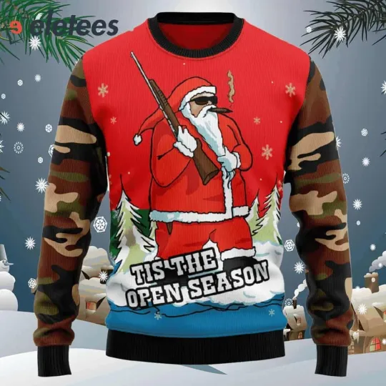 Discover Hunting Santa Christmas Ugly Christmas Sweater QSNMJBJE