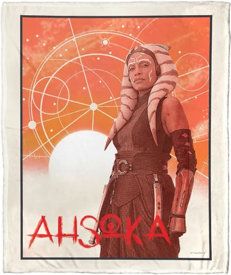 Discover Ahsoka Star Wars Disney Fleece Blanket DC Comics Marvel SuperHero