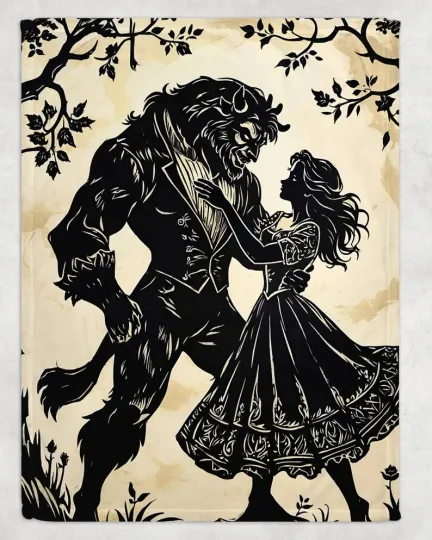Discover Beauty And The Beast Blanket, Disney Movie Blanket, Fleece Blanket