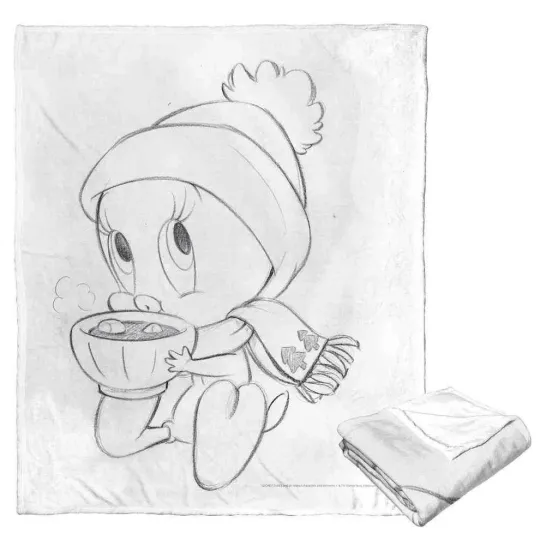 Warner Bros. Looney Tunes Tweety Bird Cocoa Cozy Fleece Blanket