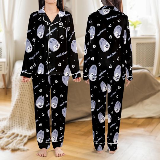 Discover Bangchan Stray Kids SKZoo Pajama Set, Stray Kids World Tour 2026 Sleepwear, SKZ Merch, Stray Kids Kpop PJS PSN1560-1561