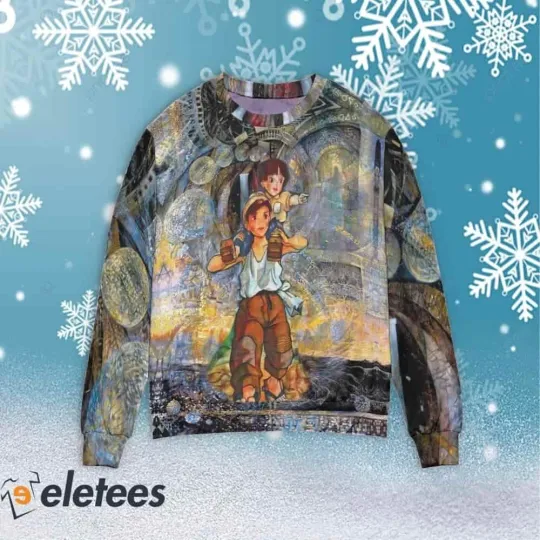 Grave of the Fireflies Ugly Christmas Sweater VVVDZ20X