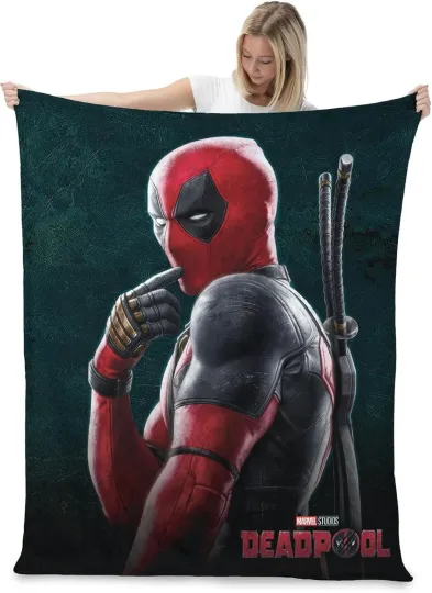 Discover Deadpool DC Comics SuperHero Marvel Fleece Blanket Disney Blanket