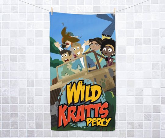 Discover Personalized Wild Kratts Theme Hand Towel, Custom Gift for Kids, Cartoon Towel