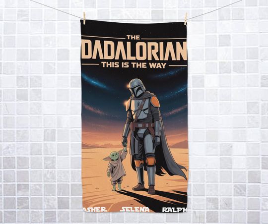 Discover Personalized Star War Father's Day Hand Towel