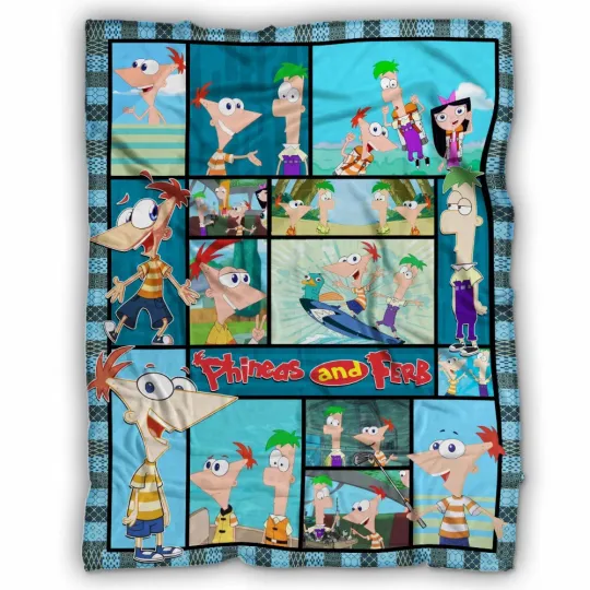 Discover Phineas And Ferb Blanket, Phineas And Ferb Cartoon Movies Fleece Blanket