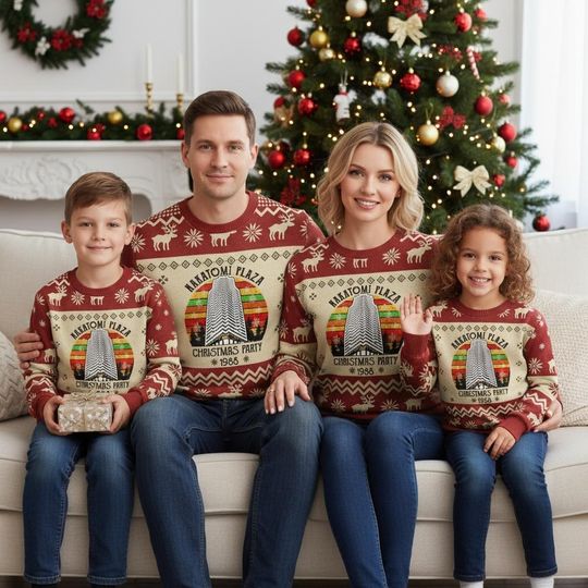 Discover Nakatomi Plaza Ugly Christmas Sweater, Die Hard Sweater, Holiday Gift for Men Women, Xmas Party Gift