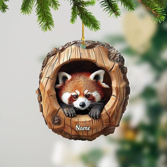 Discover Red Panda Ornament, Red Panda Christmas Ornament, Red Panda Ornament Gift