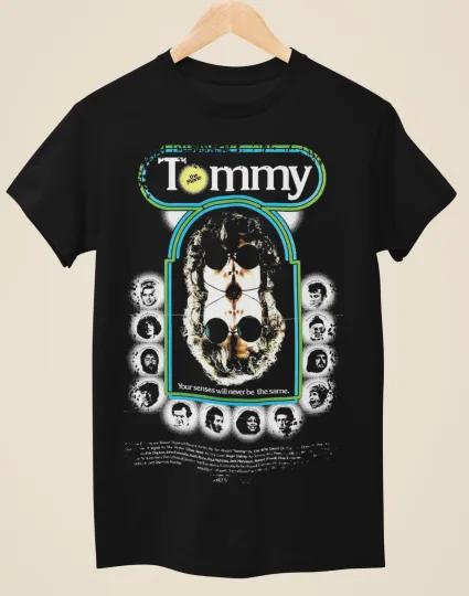 Discover Tommy The Movie Unisex Black T-Shirt 3D Movie Poster Inspired