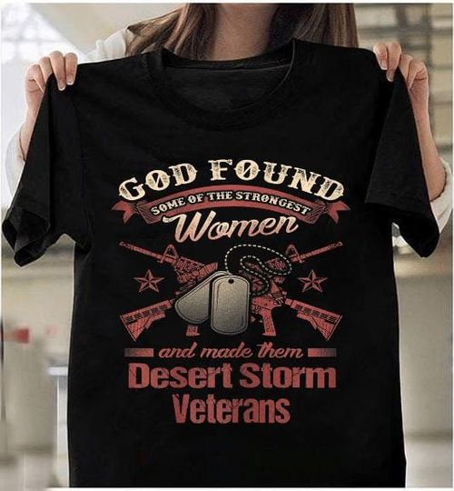 Discover Female Veteran T-shirt - Female Veteran Shirt - Gifts For Veteran - Women Veteran Operation Desert Storm Persian Gulf T-Shirt