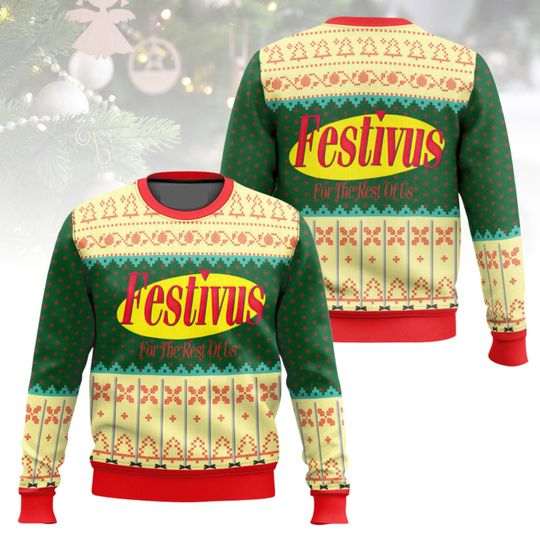 Bodybuilding Ugly Christmas Sweater, Festivus For The Rest Of Us Sweater, Xmas Holiday Gift, Bodybuilding Sweater