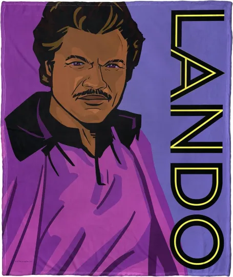 Discover Pop Art Lando Star Wars Disney SuperHero Holiday Christmas Fleece Blanket