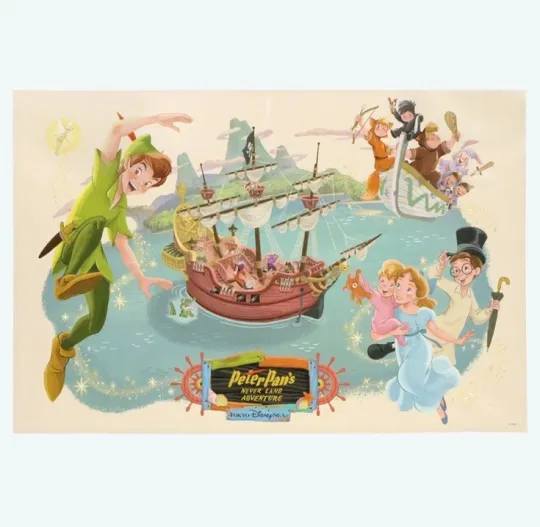 Discover Disney Peter Pan Neverland  Adventure Fleece Blanket, Fleece Blanket