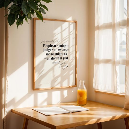 Discover Taylor Inspired Motivational Quote Poster (Digital Download)