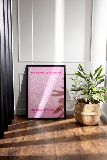 Tay Tay Don't Blame Me Lyrics Print | Pink Fan Girl Merch |  Tay Tay Poster