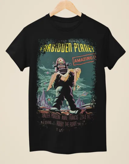 Discover The Forbidden Planet - Movie Poster Inspired Unisex Black T-Shirt