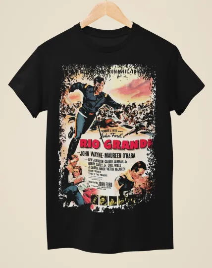 Rio Grande Western Movie Poster Unisex Black T-Shirt