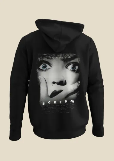 Discover Scream Movie Poster Inspired Unisex Black Hoodie