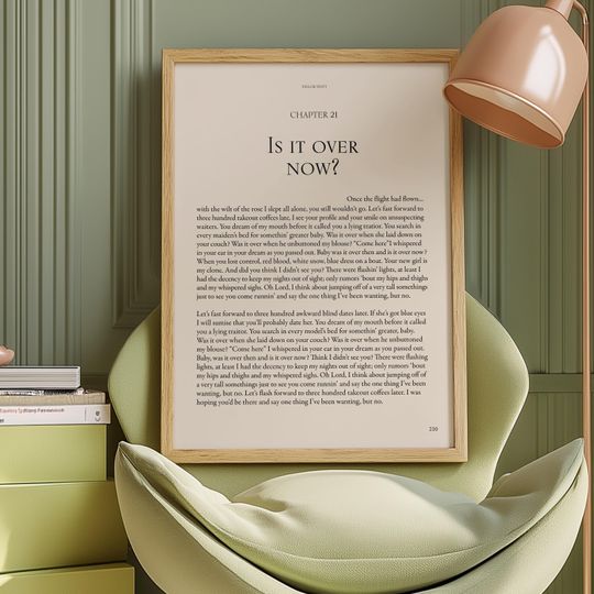 Discover Is It Over Now? | 1989 Taylor's Version Lyric Poster | Taylorr Swifts Digital Poster Instant Digital Art | Minimalist Art | Cottagecore Art