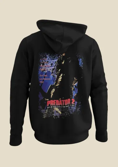 Discover Predator 2 - Movie Poster inspired Unisex Black Hoodie