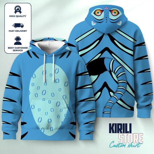 Kpop Hunter Tiger Derpy Costume Hoodie, Tiger Derpy Cosplay Hoodie, Kpop Movie Fan Gift, Demon Hunter Merch Tee, Demon Hunter Sweatshirt