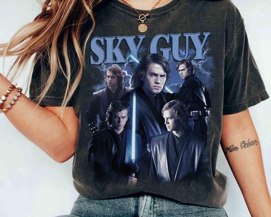 Anakin Skywalker Vintage Poster T-Shirt, Star Wars Revenge of the Sith 20th Anniversary