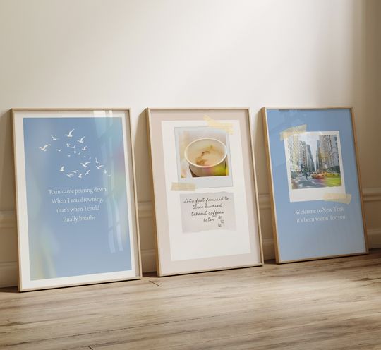 Discover 1989 Set of Prints , Digital Download, Wall Art, Printable Wall Art, Taylor, taylor version, Music Poster, Home Decor, Style, 1989, Dorm room