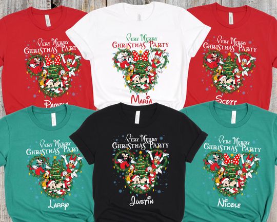 Discover Personalized Disney Christmas Shirt, 2025 Disney Christmas Shirts, Custom Disney Christmas Family Shirts 2025, Disney Christmas Vacation Tee
