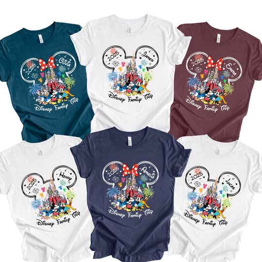 Discover Disney Vacation 2025 Trip Shirt, Disney 2025 Personalization Shirts, Disney Family Name Shirts, Disneyworld 2026 Family Shirts, Disney shirt