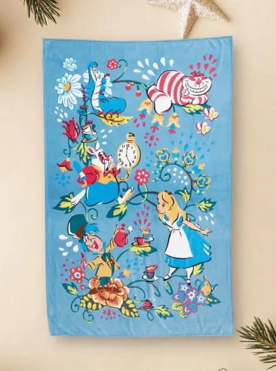 Discover Vera Bradley x Disney Alice In Wonderland Throw Blanket Bedding Characters  New