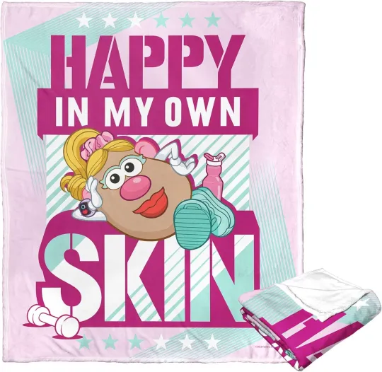 Discover Disney Toy Story Potato Head Happy In My Own Skin Cozy Fleece Blanket