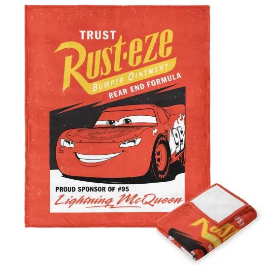 Discover Disney Pixar Cars Trust Rusteze Lightning McQueen Fleece Blanket