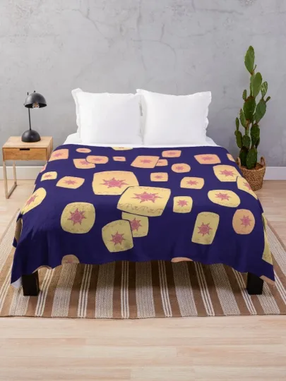 Discover Disney Tangled Floating Lanterns Gleam Cozy Fleece Blanket