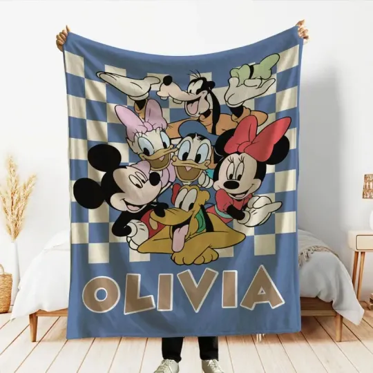 Discover Personalized Mickey Mouse & Friends 1928 Fleece Blanket