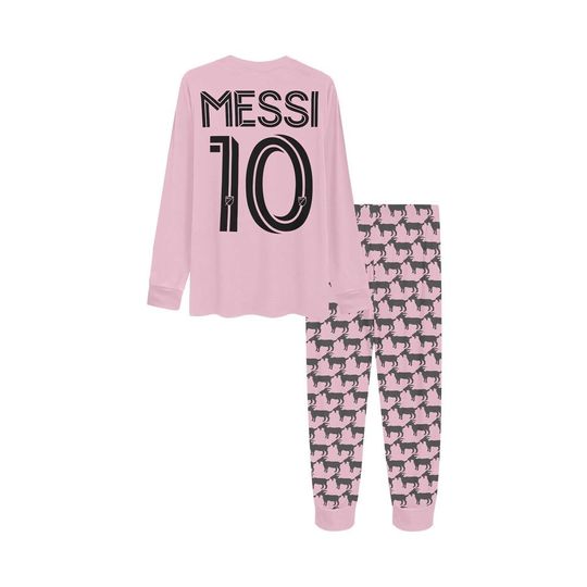 Lionel Messi 10 Raglan Pajamas Sets, Soccer Pajamas, Football Gift