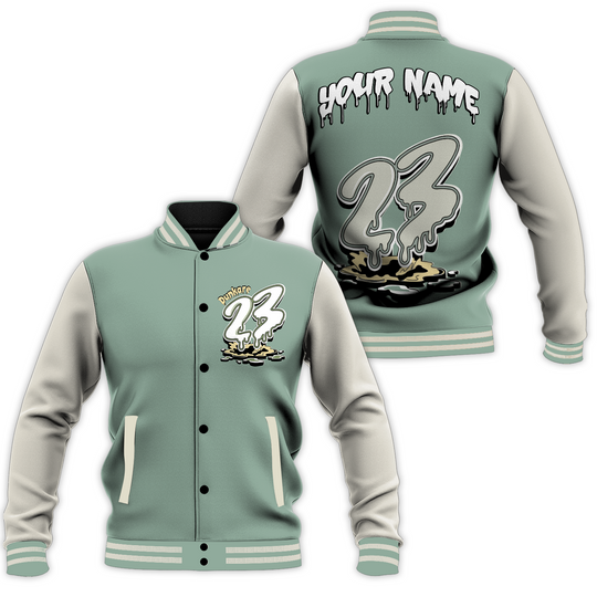 Dunkare Joins Year Of The Snake 5s Varsity Jacket, Streetwear Varsity Jacket, Custom 23 Drip All Over Print Letterman Jackets