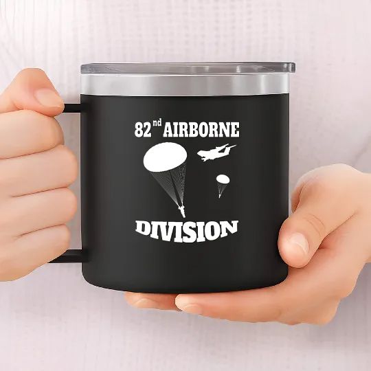 Paratrooper US Army 82nd AIRBORNE 14oz Stainless Steel Tumblers