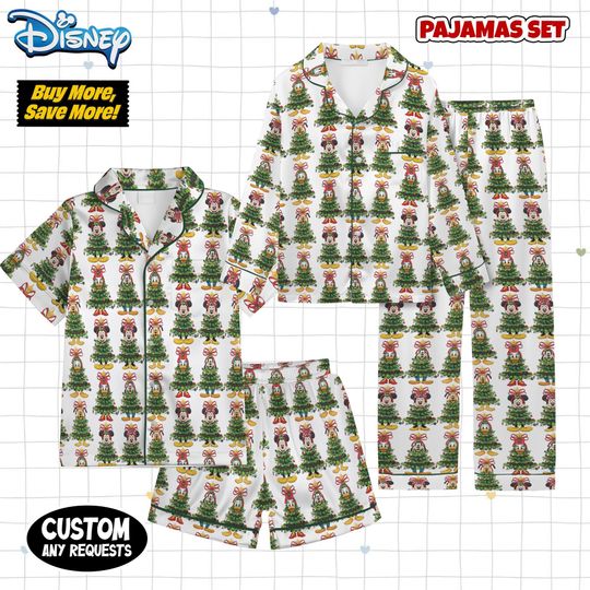 Discover Christmas Tree Mickey And Friends Pajamas, Disney Christmas Tree Pajamas, Disney Merry Christmas Pajamas, Disneyland Christmas Pajamas