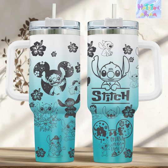 Discover Stitch Tumbler 40oz, Lilo Stitch Tumbler, Cute Stitch, Stitch Merch