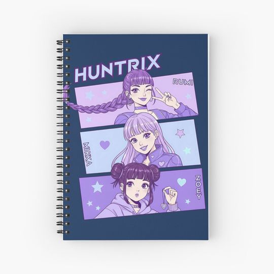 Discover HUNTRIX vs. Saja Boys | K-Pop Demon Hunters Anime Girl Group Notebook