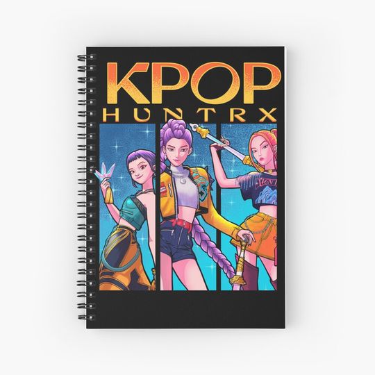 Discover Huntrix Kpop Demon Hunter Notebook, Gift For Kids Fan