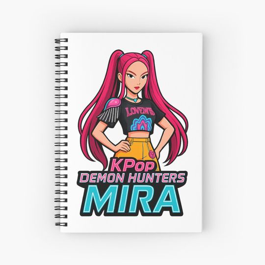 Discover K-Pop Demon Hunters art Mira Notebook, Gift For Kids Fan