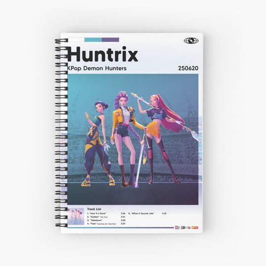 Discover Kpop Demon Hunters: Huntrix Notebook, Gift For Kids Fan