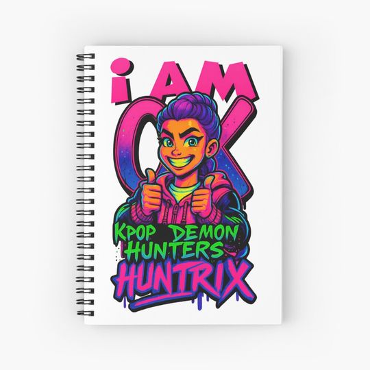 Discover K-Pop Demon Hunters art Rumi Notebook, Gift For Kids Fan