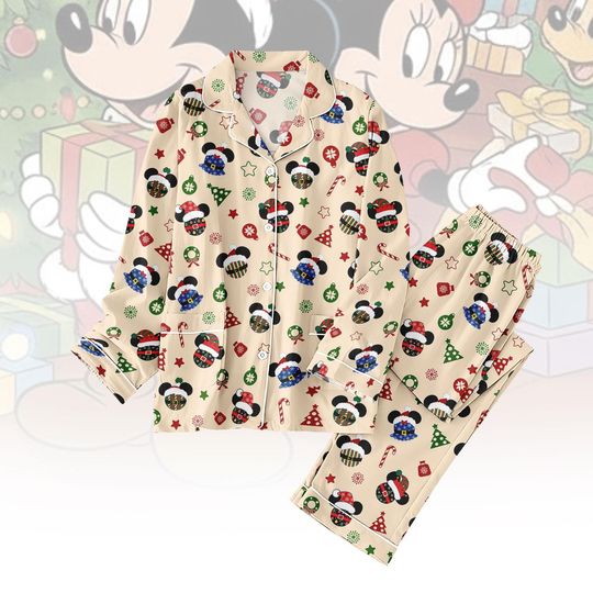 Discover Mickey Mouse Christmas Pajamas Set, Gingerbread Candies Holiday Pajamas